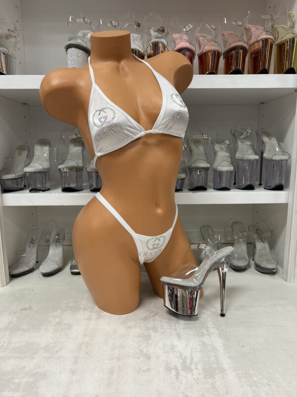 Rhinestone Logo Bikini - Image 33