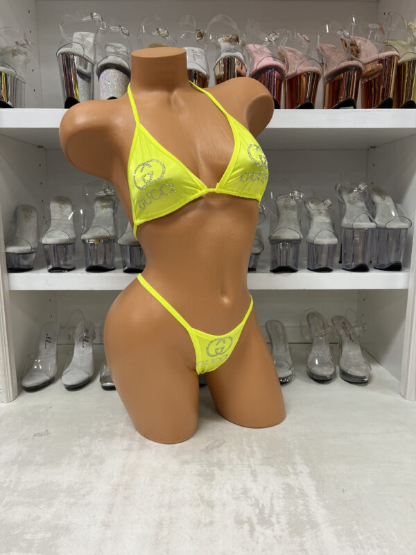 Rhinestone Logo Bikini - Image 18