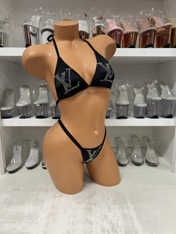 Rhinestone Logo Bikini - Image 102
