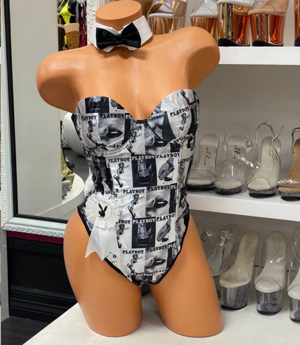 Playboy Bunny Cover Girl Costume – 8 Piece Set - Image 3