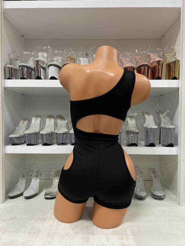 Rhinestone Cut-Out Romper - Image 5