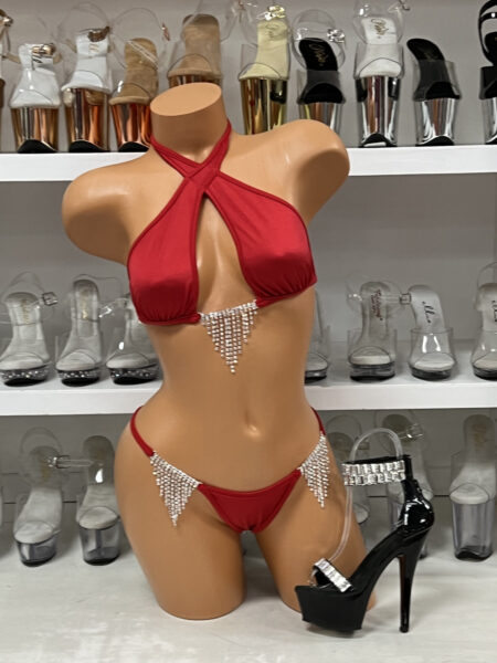 Rhinestone Fringe Bikini