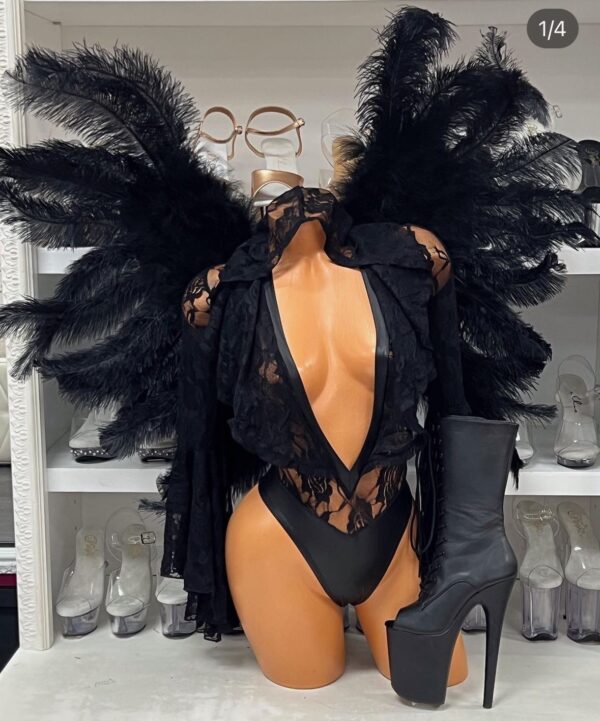 Dark Angels Lust – Sheer Mesh Bodysuit for Dark Fantasy