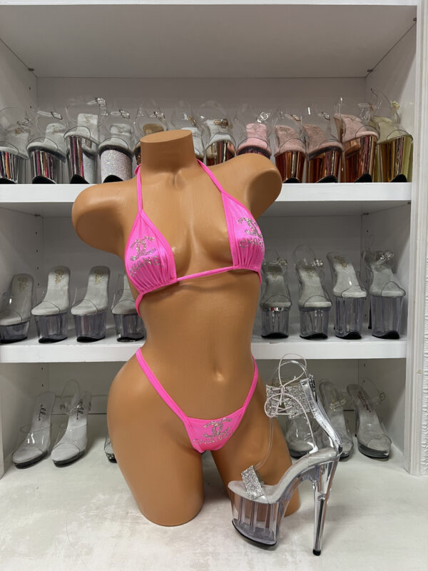 Rhinestone Logo Bikini - Image 89