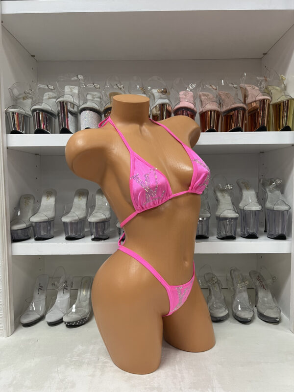 Rhinestone Logo Bikini - Image 87