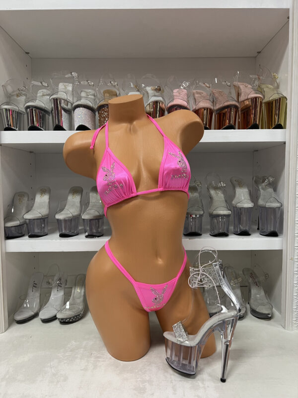 Rhinestone Logo Bikini - Image 81