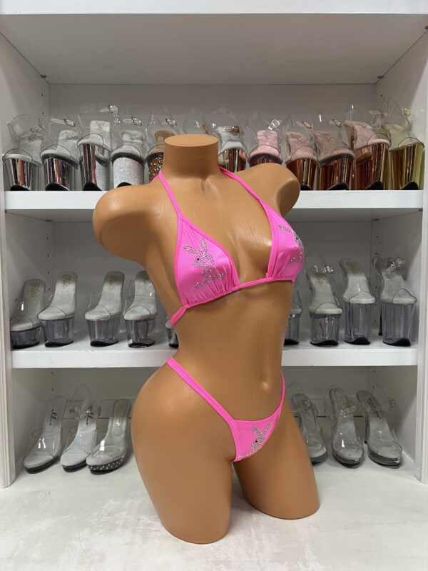 Rhinestone Logo Bikini - Image 83