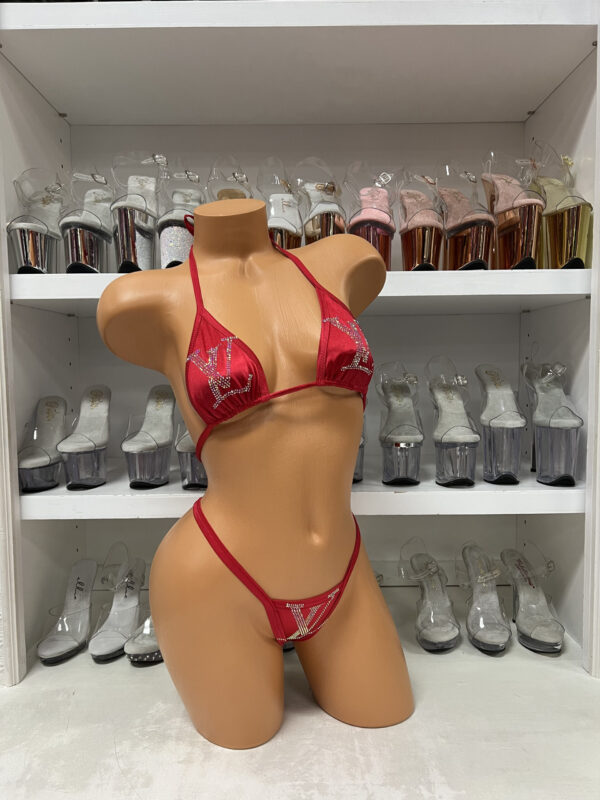 Rhinestone Logo Bikini - Image 58