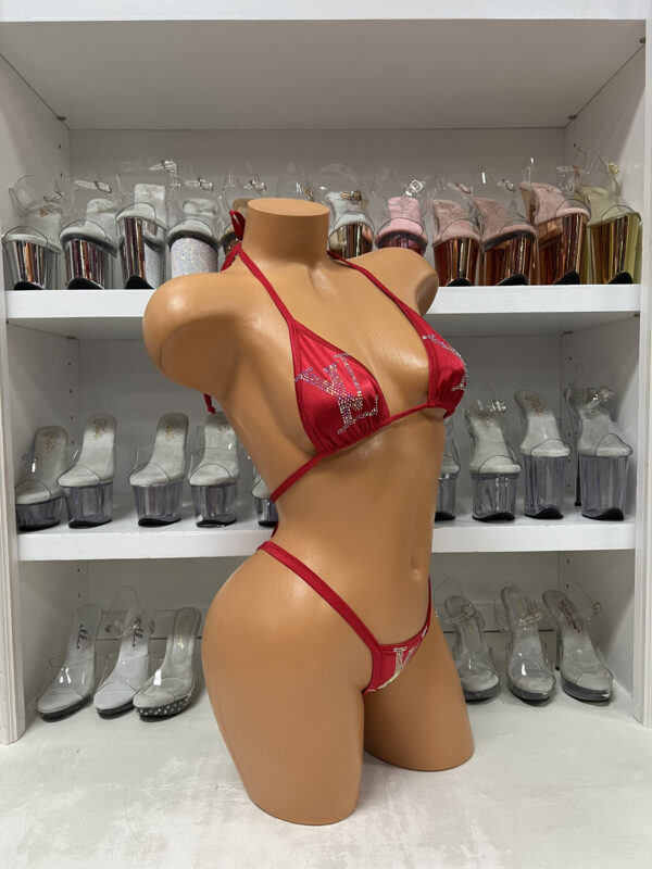 Rhinestone Logo Bikini - Image 59