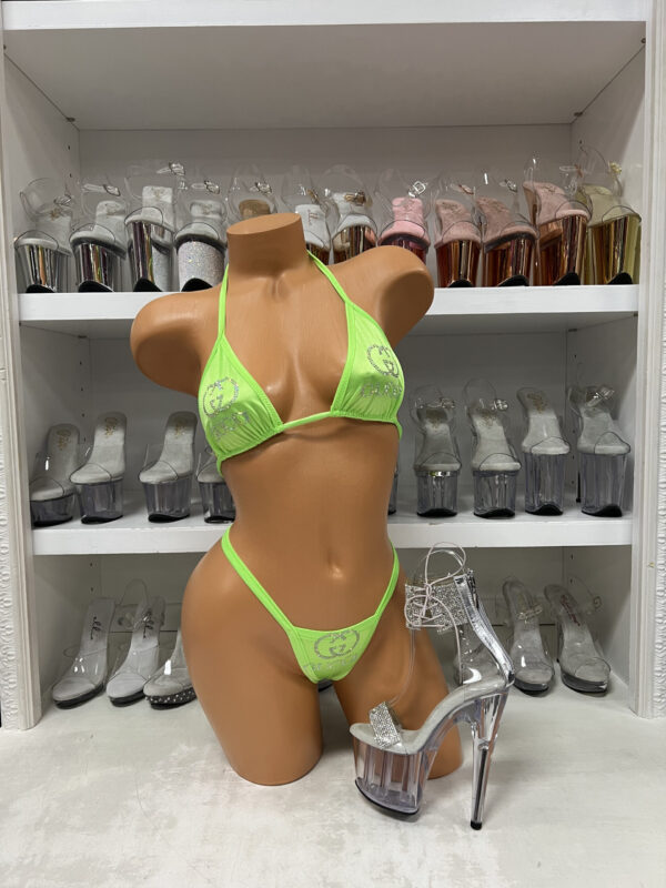 Rhinestone Logo Bikini - Image 69