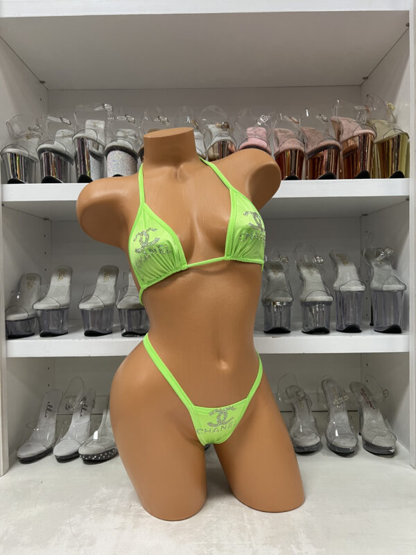 Rhinestone Logo Bikini - Image 78