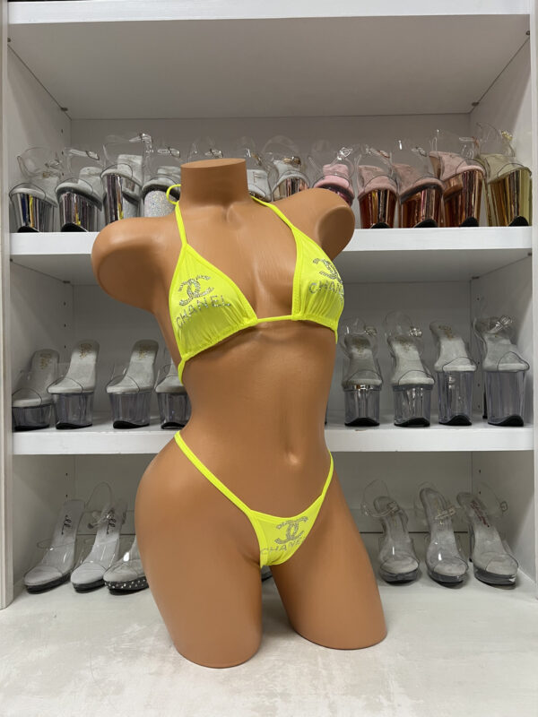Rhinestone Logo Bikini - Image 22