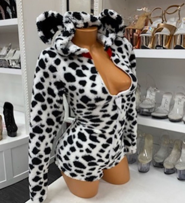 Darling Dalmatian Plush Bodysuit - Image 3