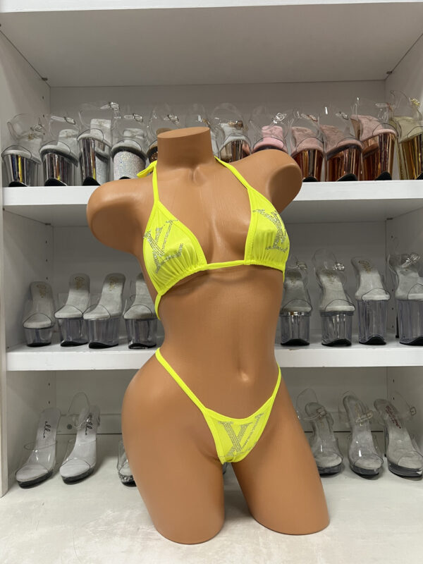 Rhinestone Logo Bikini - Image 14