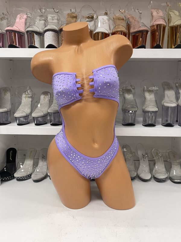 Daisy Solid Rhinestone Romper - Image 45