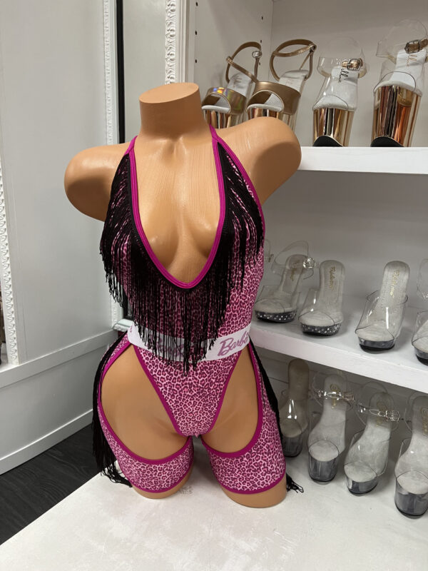 Fringe Bodysuit with Chaps - Image 2