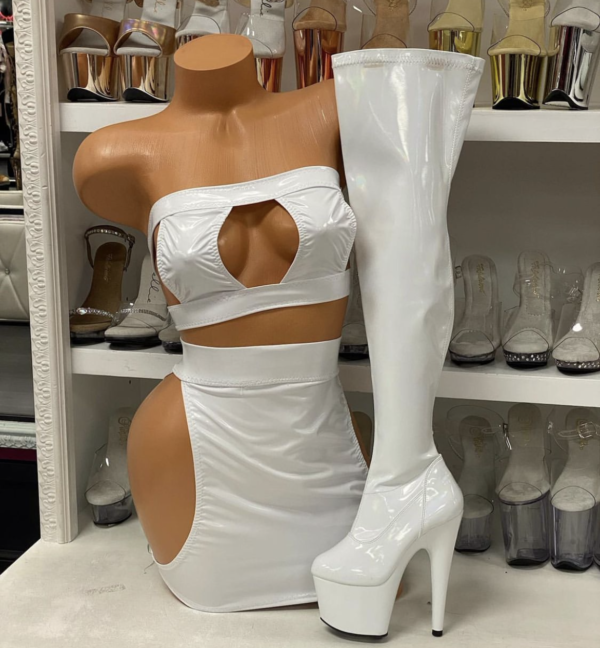 Vinyl Skirt Set