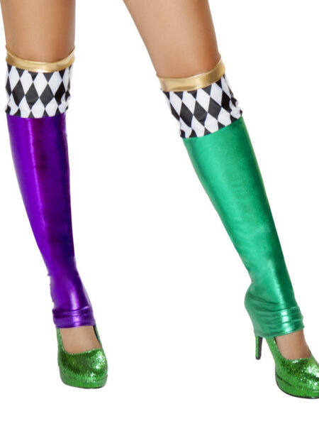 Green/Purple Jester Leggings