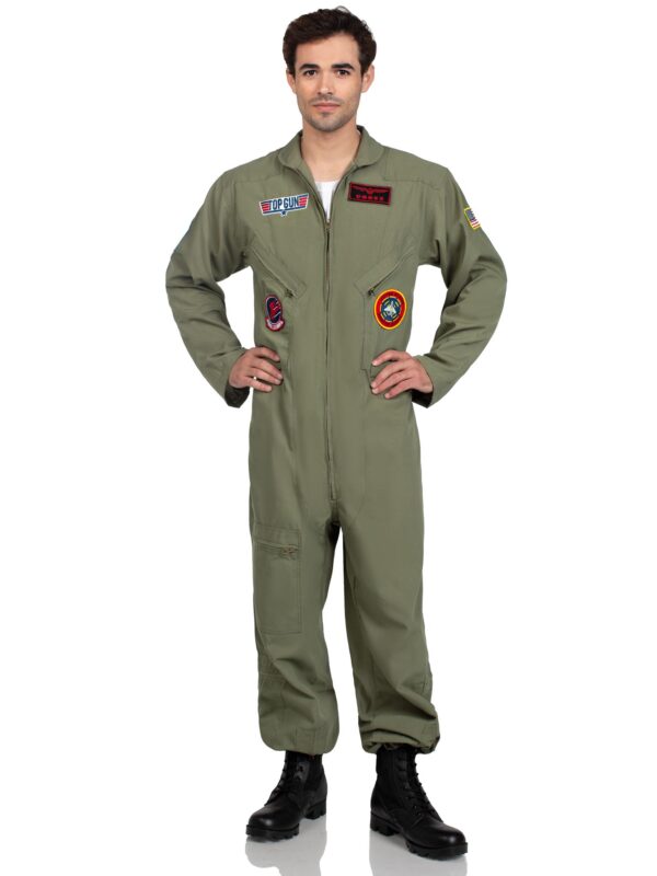 Men's Top Gun Costume Flight Suit - Image 3