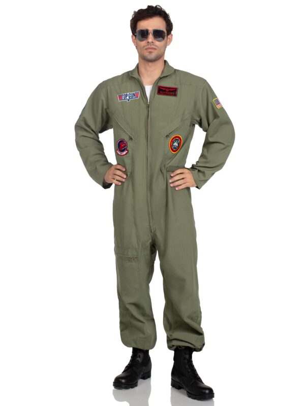 Men's Top Gun Costume Flight Suit