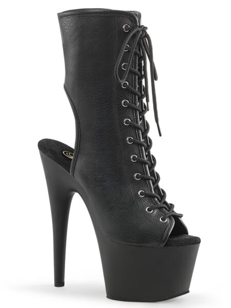 7" Heel, 2 3/4" PF Open Toe/Heel Ankle Boot, Side Zip