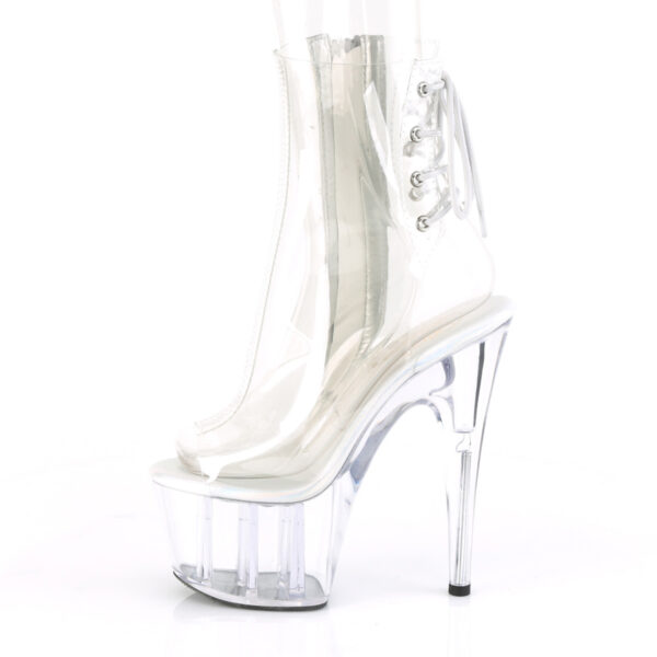 7" Heel, 2 3/4" PF Open Toe/Heel Ankle Boot, Side Zip - Image 3