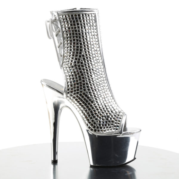 7" Heel, 2 3/4" PF Open Toe/Heel Ankle Boot w/RS, Side Zip - Image 5
