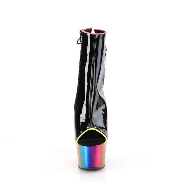 7" Heel, 2 3/4" PF Open Toe/Back Ankle Boot, Side Zip - Image 2