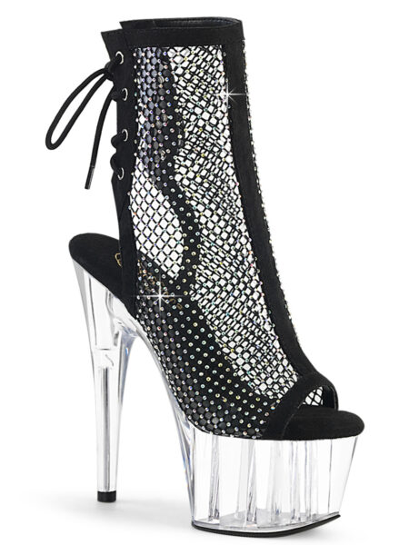 7" Heel, 2 3/4" PF Open Toe/Heel Ankle Boot