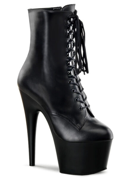 7" Heel, 2 3/4" PF Lace-Up Ankle BT, Side Zip