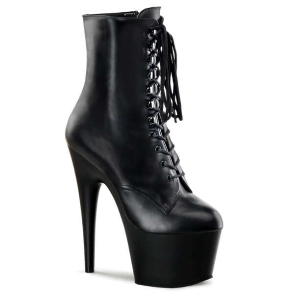 7" Heel, 2 3/4" PF Lace-Up Ankle BT, Side Zip