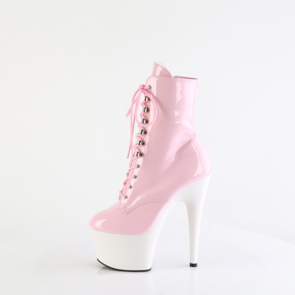 7" Heel, 2 3/4" PF Lace-Front Ankle Boot, Side Zip - Image 3