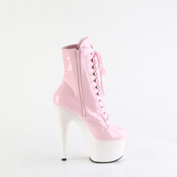 7" Heel, 2 3/4" PF Lace-Front Ankle Boot, Side Zip - Image 5