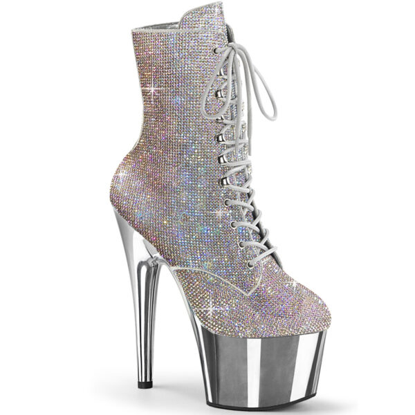 7" Heel , 2 3/4" PF RS Embellished Ankle Boot, Side Zip