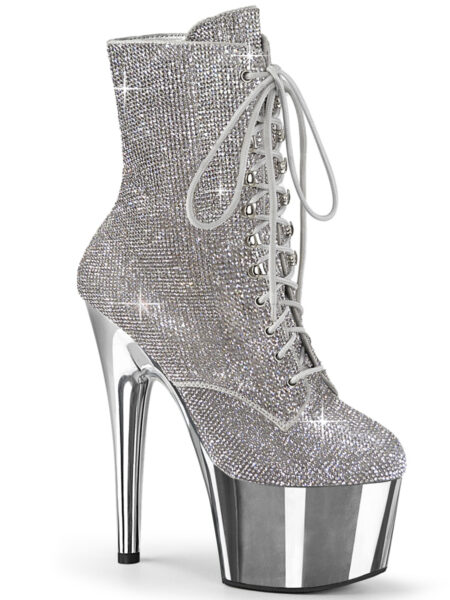 7″ Heel , 2 3/4″ PF RS Embellished Ankle Boot, Side Zip