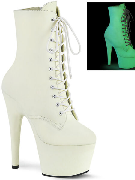 7" Heel, 2 3/4" PF Lace-Up Front Ankle Boot, Side ZIp