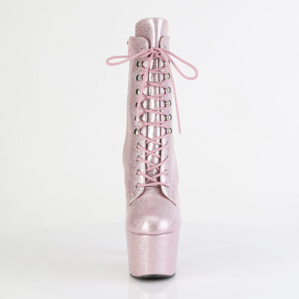 7" Heel, 2 3/4" PF Lace-Up Front Ankle Boot, Side Zip - Image 2