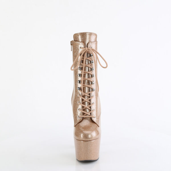 7" Heel, 2 3/4" PF Lace-Up Front Ankle Boot, Side Zip - Image 2