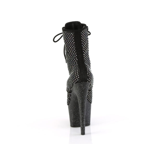 7" Heel, 2 3/4" PF Lace-Up RS Mesh Ankle Boot, Side Zip - Image 4