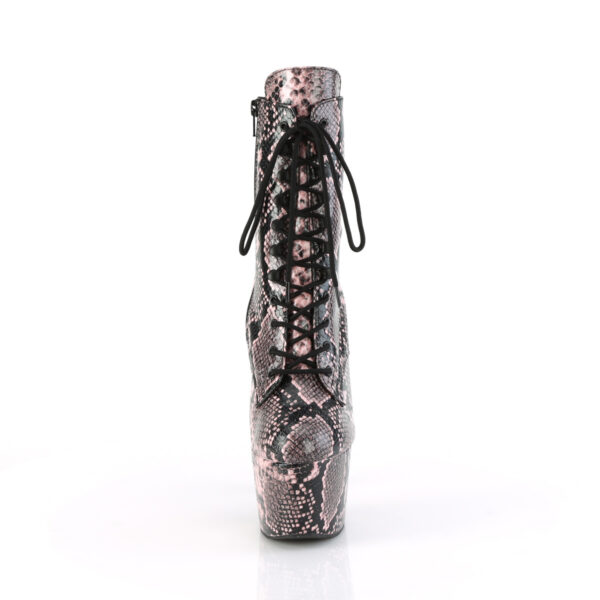 **7" Heel, 2 3/4" PF Lace-Up Mid Calf Boot, Side Zip - Image 2