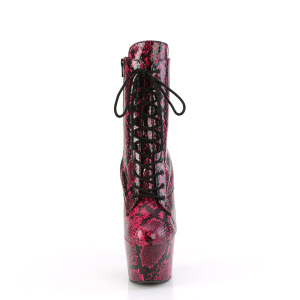 **7" Heel, 2 3/4" PF Lace-Up Mid Calf Boot, Side Zip - Image 2