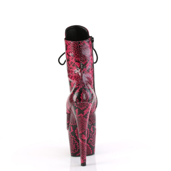 **7" Heel, 2 3/4" PF Lace-Up Mid Calf Boot, Side Zip - Image 4