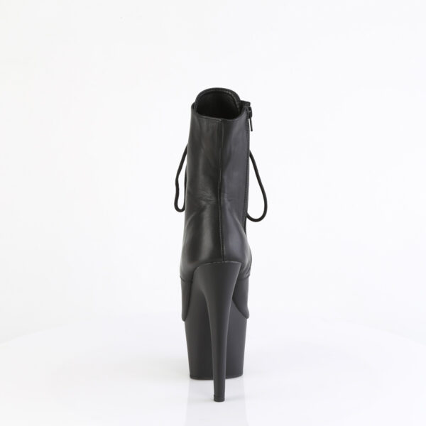 7" Heel, 2 3/4" PF Peep Toe Lace-Up Ankle Boot, Side Zip - Image 4