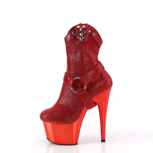 **7" Heel, 2 3/4" PF RS Embellished Ankle Boot, Side Zip - Image 3