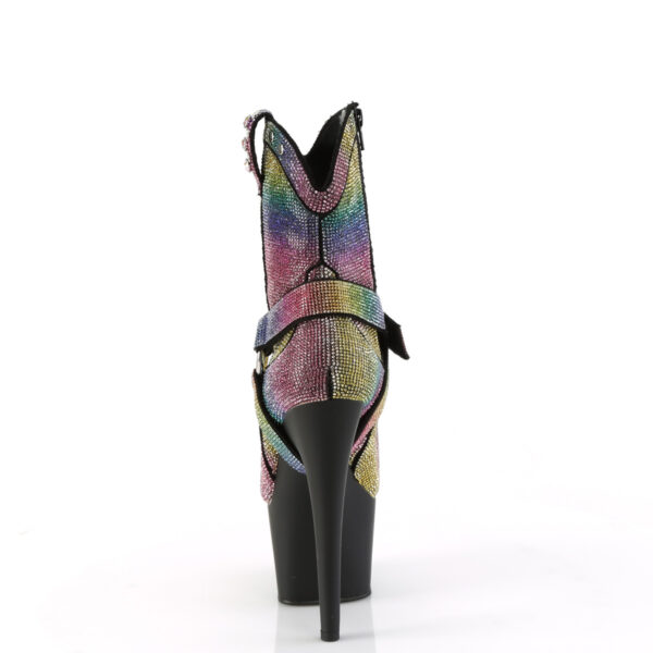 7" Heel, 2 3/4" PF RS Embellished Ankle Boot, Side Zip - Image 4