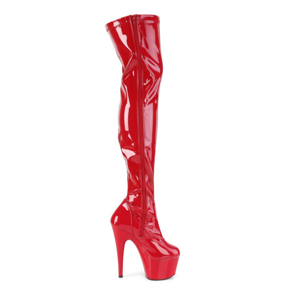 7" Heel, 2 3/4" PF Stretch Thigh Boot, Side Zip - Image 5