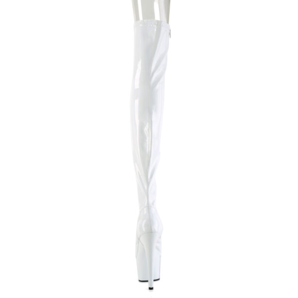 7" Heel, 2 3/4" PF Peep Toe Thigh High Boot, Side Zip - Image 4