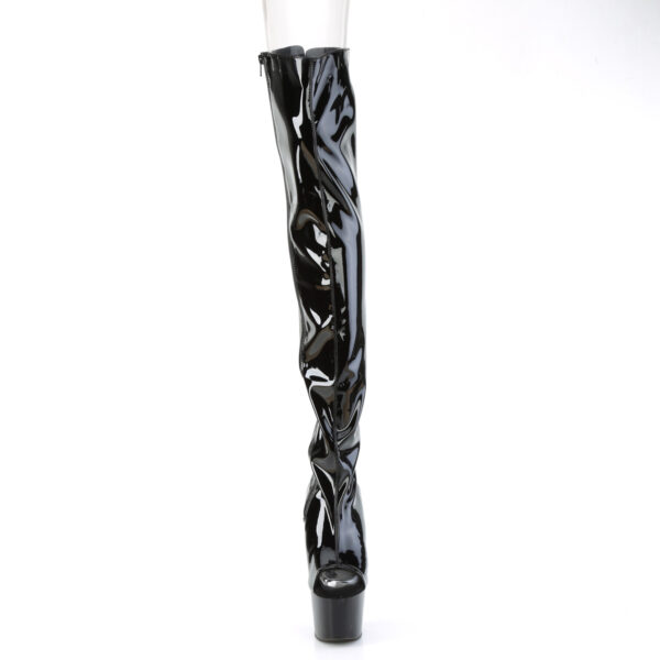 7" Heel, 2 3/4" PF Open Heel/Toe Thigh High Boot, Side Zip - Image 2