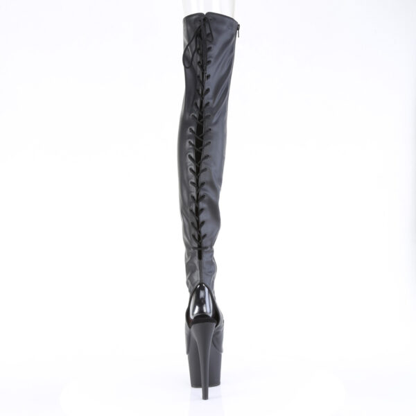 7" Heel, 2 3/4" PF Open Heel/Toe Thigh High Boot, Side Zip - Image 4