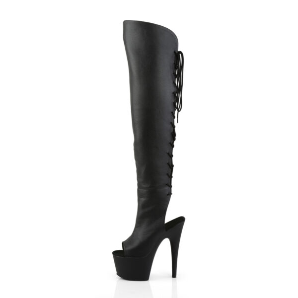 7" Heel, 2 3/4"PF Open Toe/Heel Over-The-Knee Boot, Side Zip - Image 3